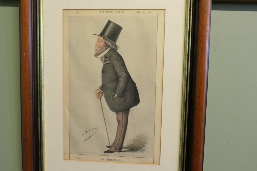 3 Beautifully Framed Vanity Fair Satyrical Prints View XII