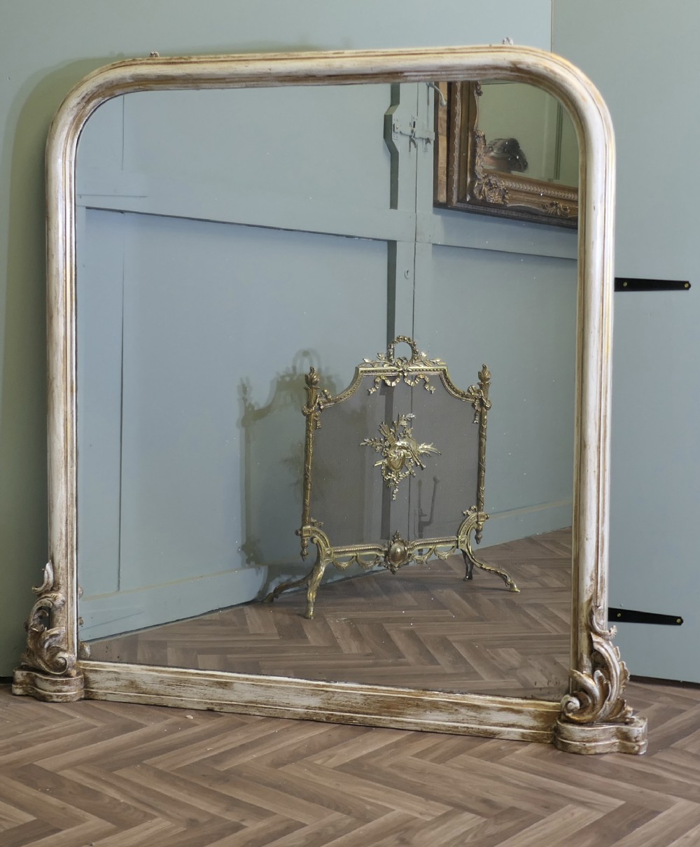 Very Large Victorian Overmantel Mirror