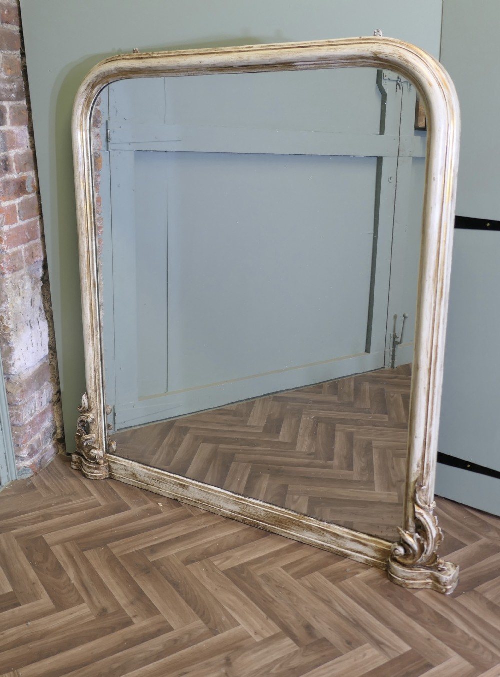 Very Large Victorian Overmantel Mirror View V