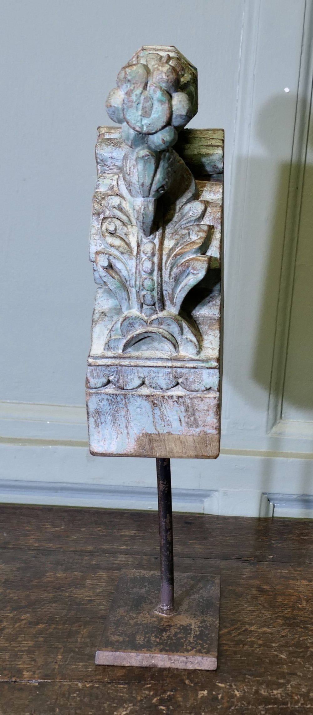 Ancient Carved Wooden Architectural Indian Roof Decoration  