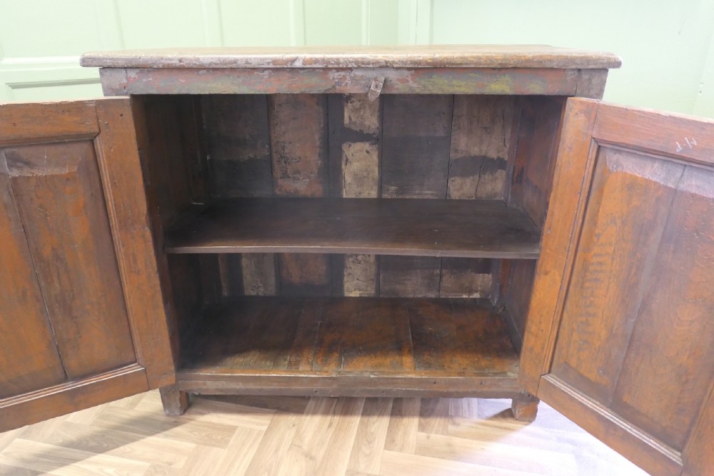 Heavy Old pine Painted Cupboard from the South of France View IV