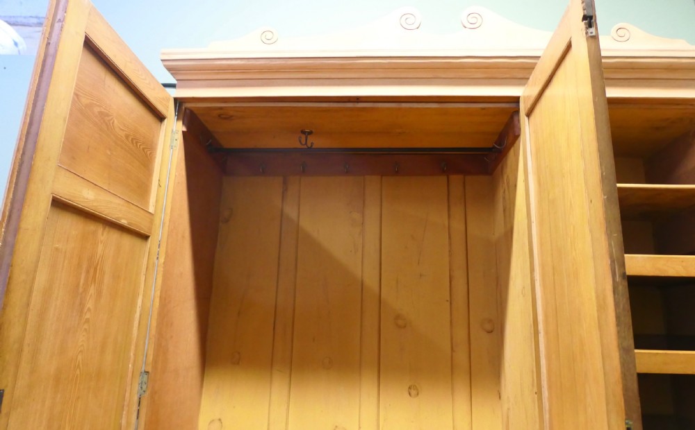 Victorian Ash Arts & Crafts Triple Wardrobe Compactum View IV