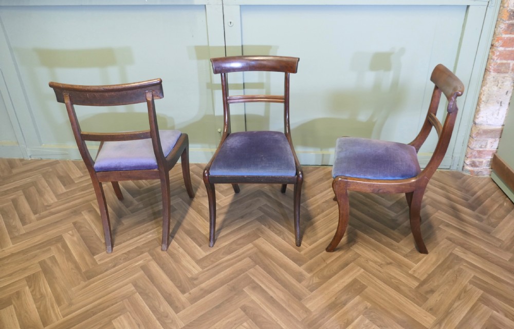 Set of 6, 19th Century Regency Dining Chairs.  View V