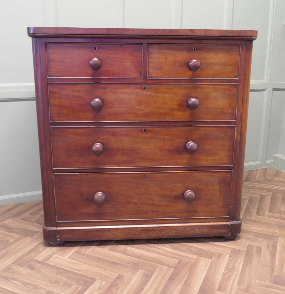 A Large Victorian Mahogany Chest of Drawers 