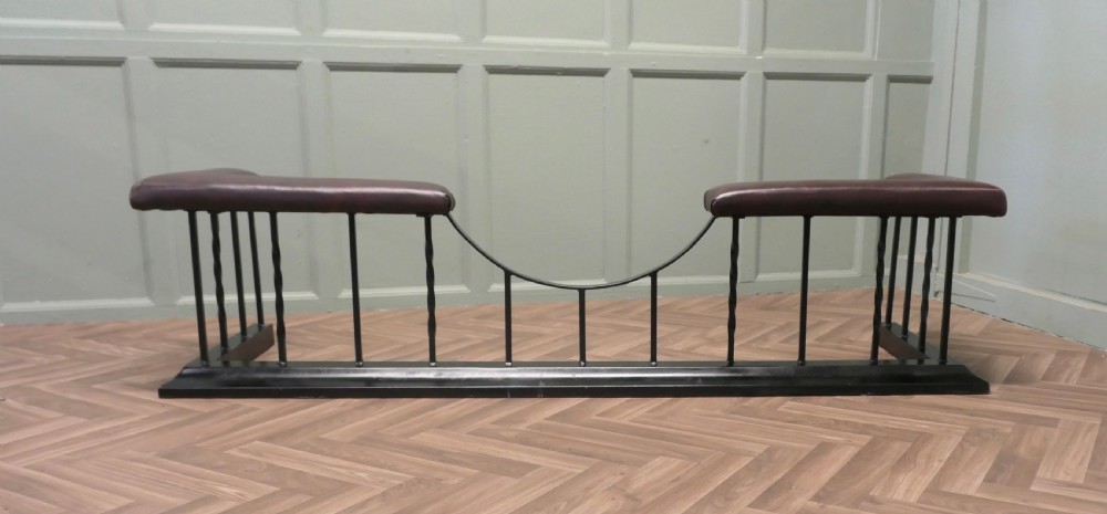 Large Upholstered Iron Club Fender