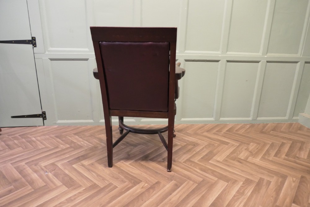 A Rare English Georgian Button Back Desk Chair View III