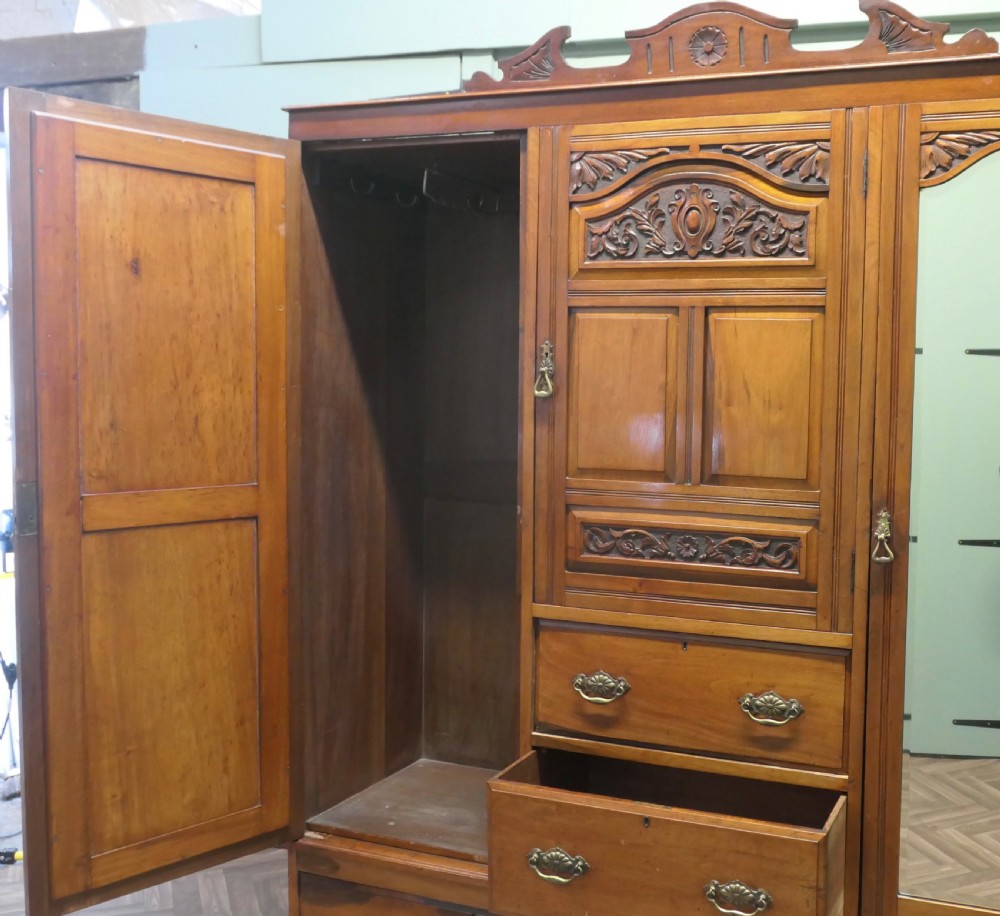 Large Arts and Crafts Wardrobe Compactum, Dismantles View V