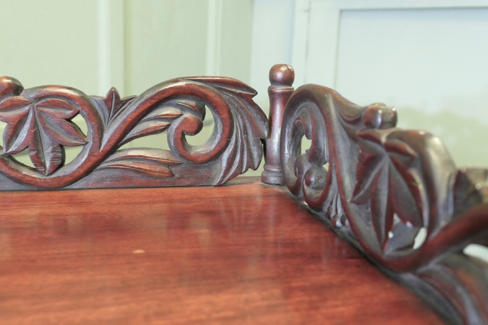 A Decoratively Carved Butlers Table, Tray on Stand View V