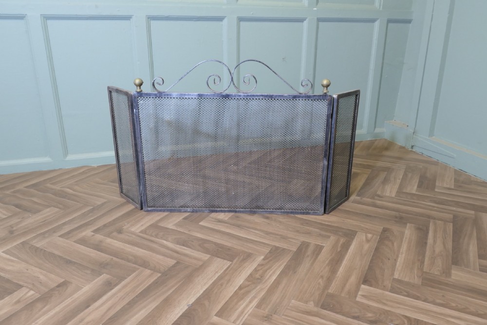 Unusual Very Heavy Iron Fire Guard  View IV