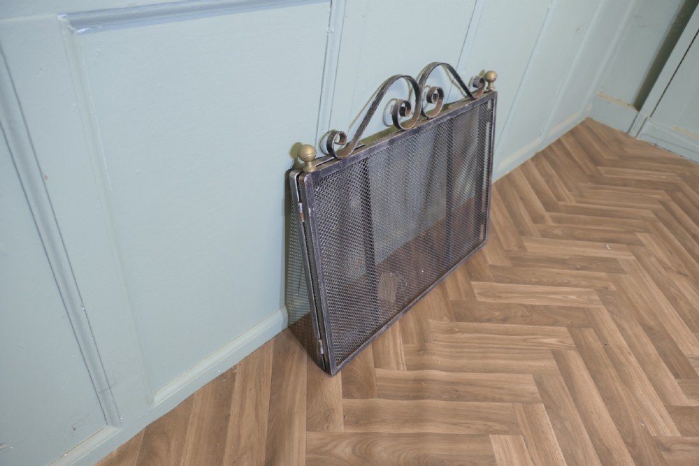 Unusual Very Heavy Iron Fire Guard  View VI