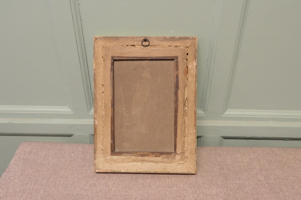 An early nineteenth-century framed print depicting King George III in profile, held within a broad gilt wood frame. View III