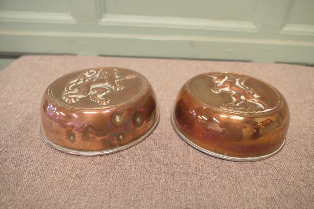 Two 19th Century Jelly Moulds, the Lion and The Unicorn 