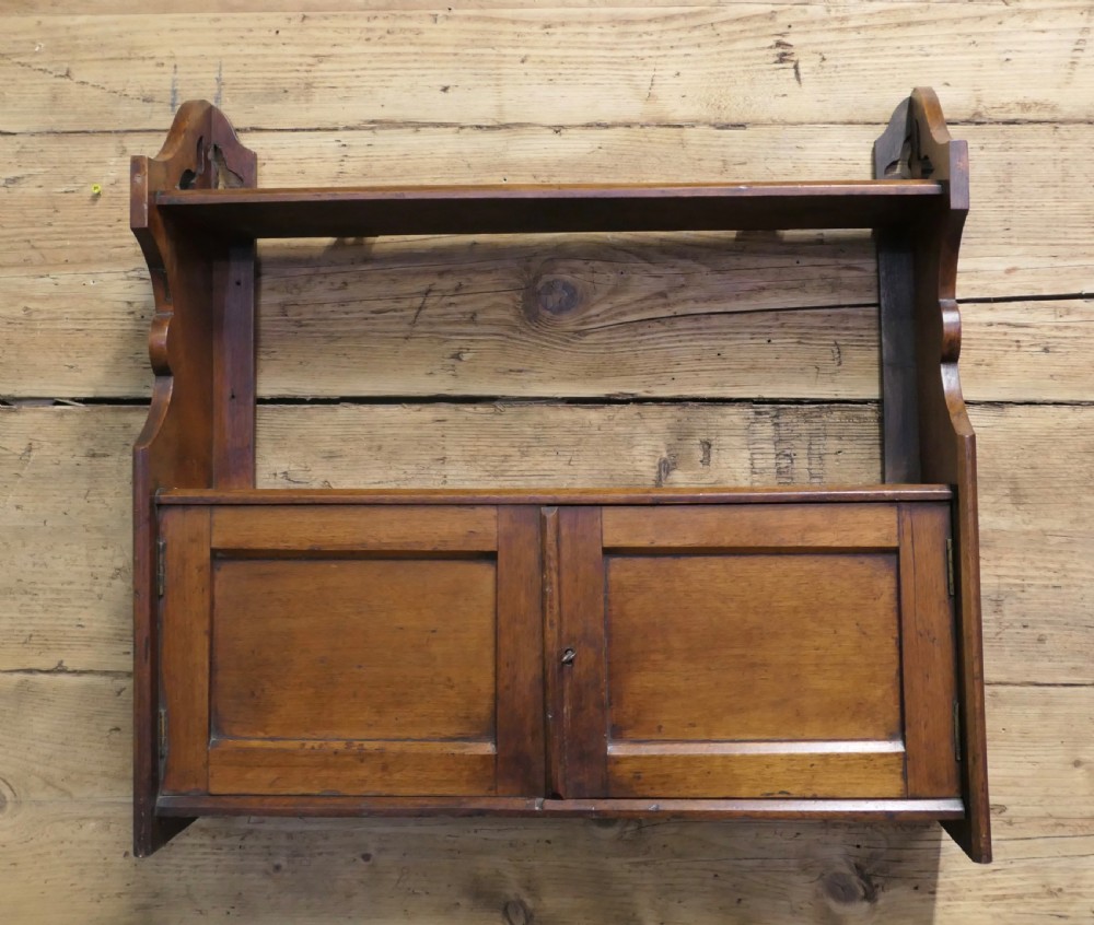 2 Door Walnut Wall Cabinet 