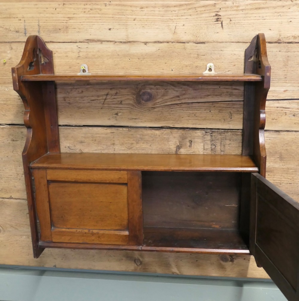 2 Door Walnut Wall Cabinet  View IV