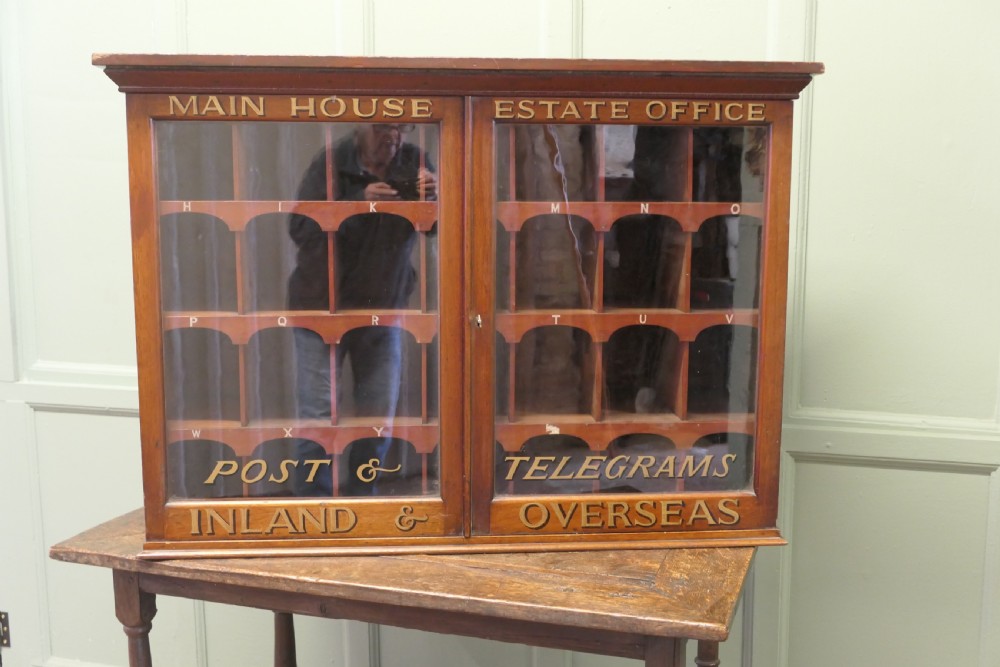 19th Century Estate Office Mail Cupboard