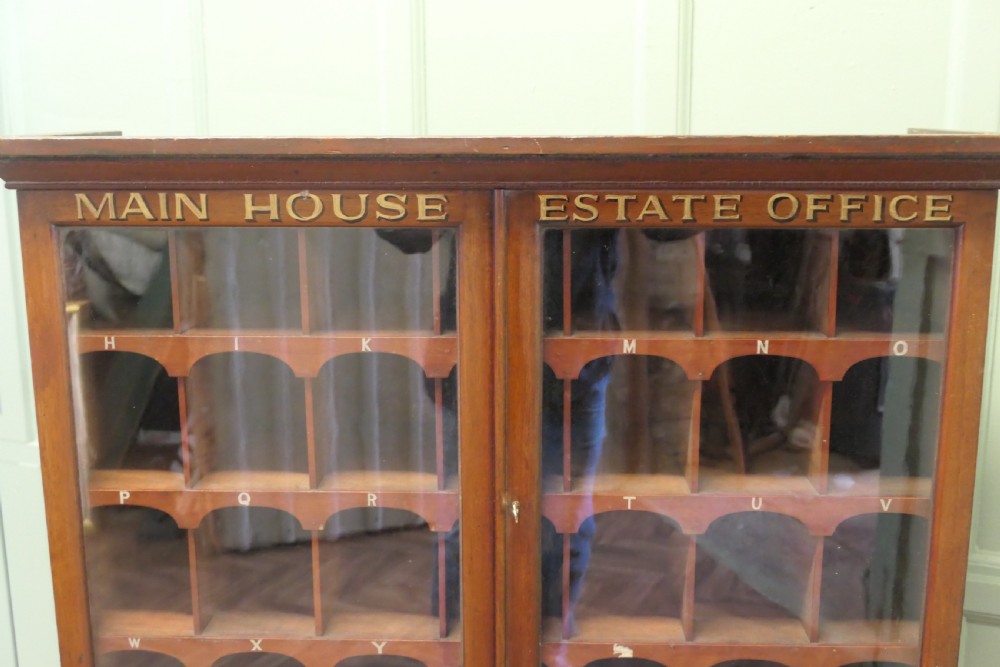 19th Century Estate Office Mail Cupboard View II