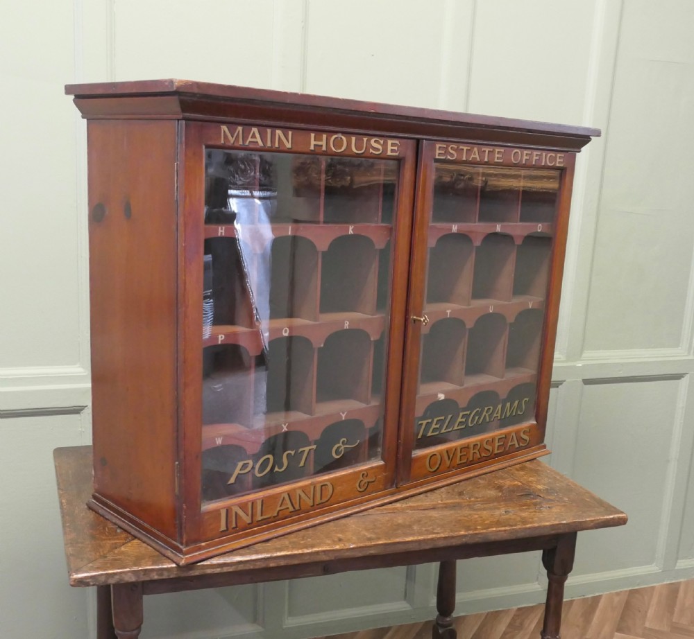 19th Century Estate Office Mail Cupboard View VI