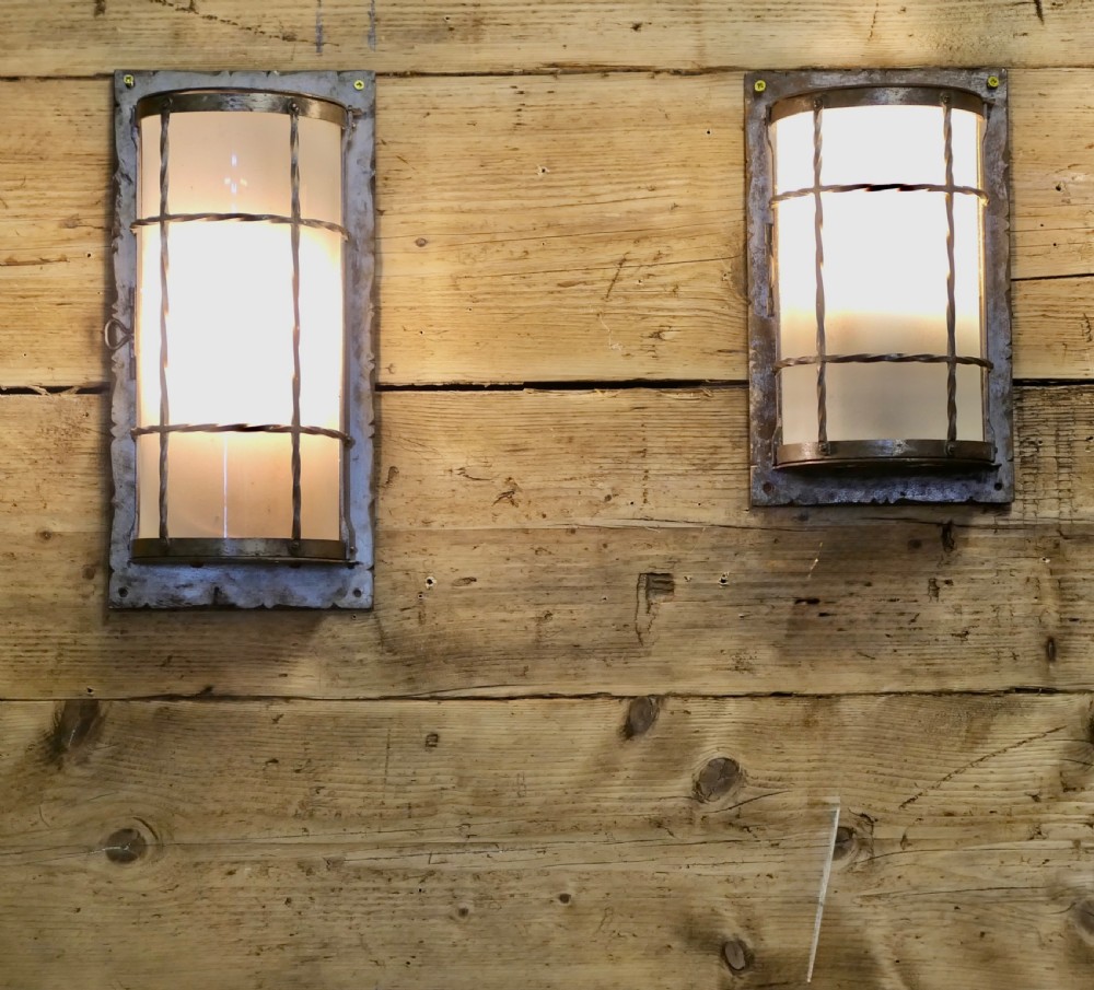 2 Arts and Crafts Wall Lights