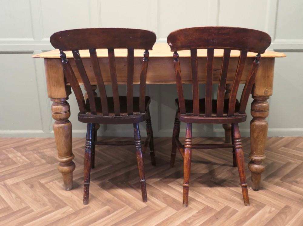 Victorian Pine Farmhouse Kitchen Table View VII