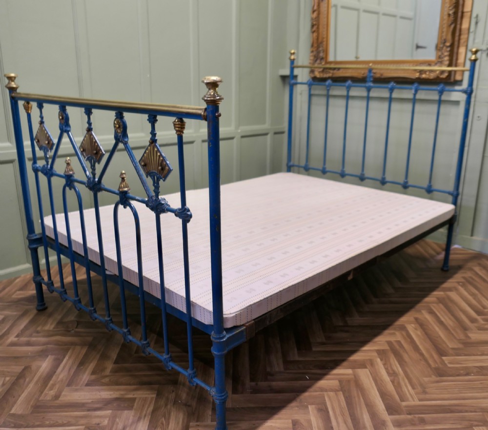 Art Deco Brass and Iron Double Bed View V