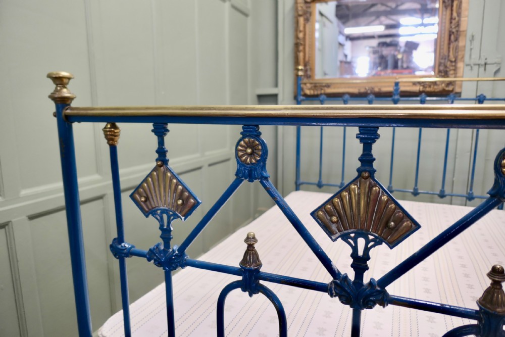 Art Deco Brass and Iron Double Bed View VII