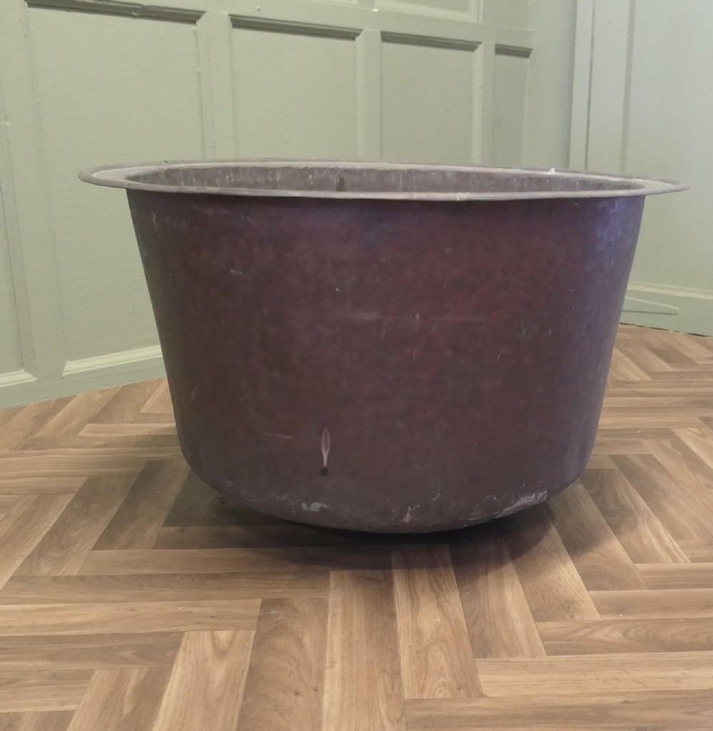 19th Century Antique Copper Cauldron View II