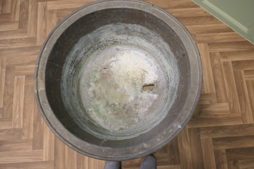 19th Century Antique Copper Cauldron View V