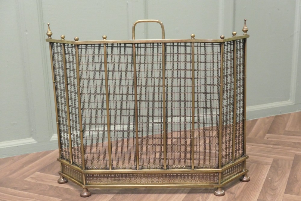 Superb Brass Fire Guard Screen View II