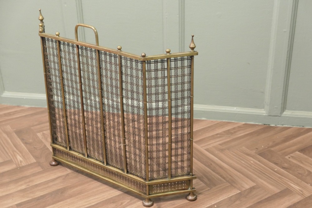Superb Brass Fire Guard Screen View III