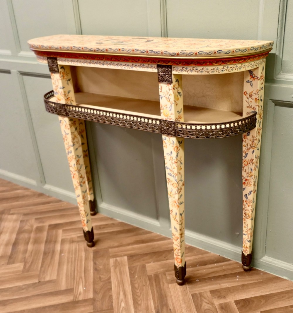 Painted Chinoiserie Console Table,  Imari Chinoiserie Style View IV