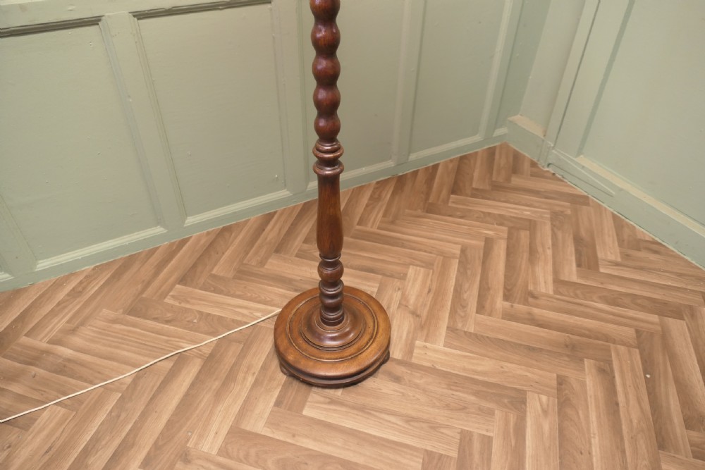 Turned Oak Floor Lamp, Standard Lamp View VI