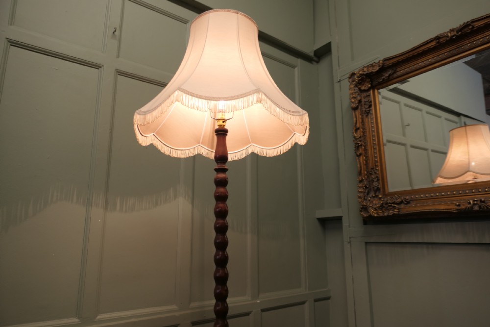 Turned Oak Floor Lamp, Standard Lamp View VII