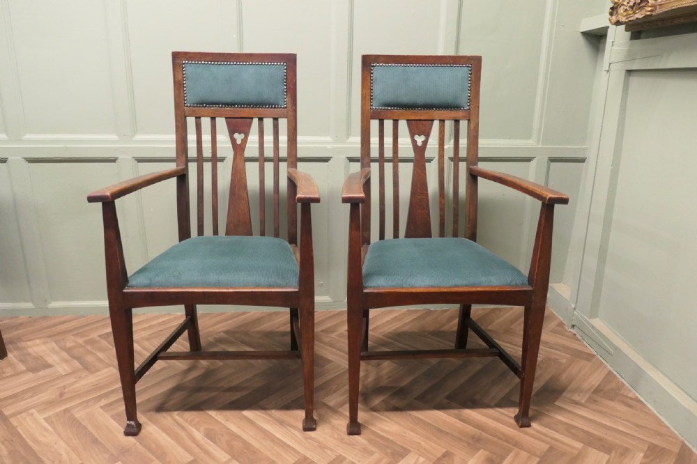 Set of 6 Arts and Crafts Dining Chairs  View IV