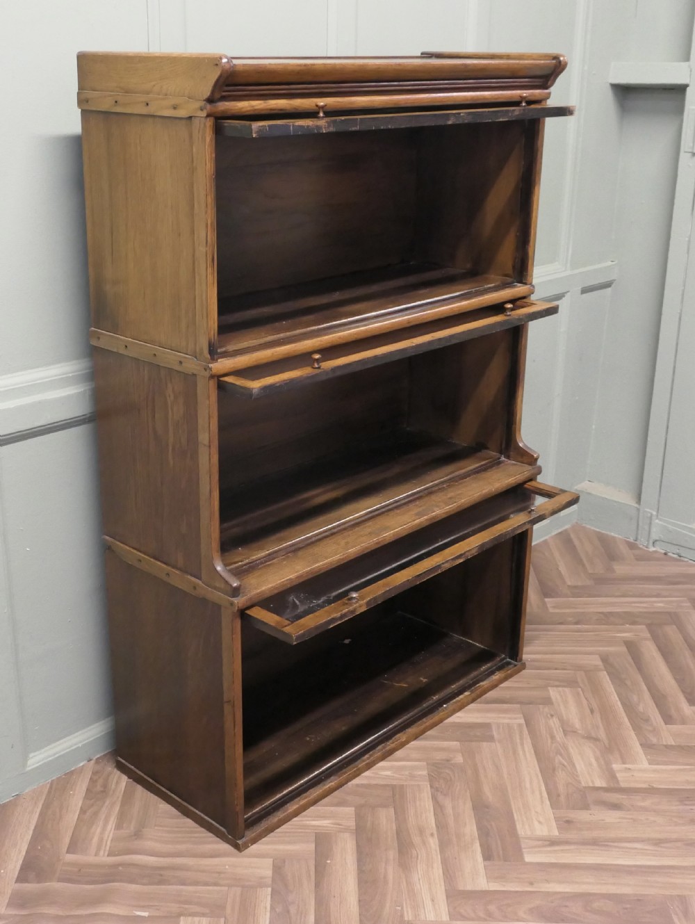Arts and Crafts Stacking Barristers Bookcase or Filing Cabinet
