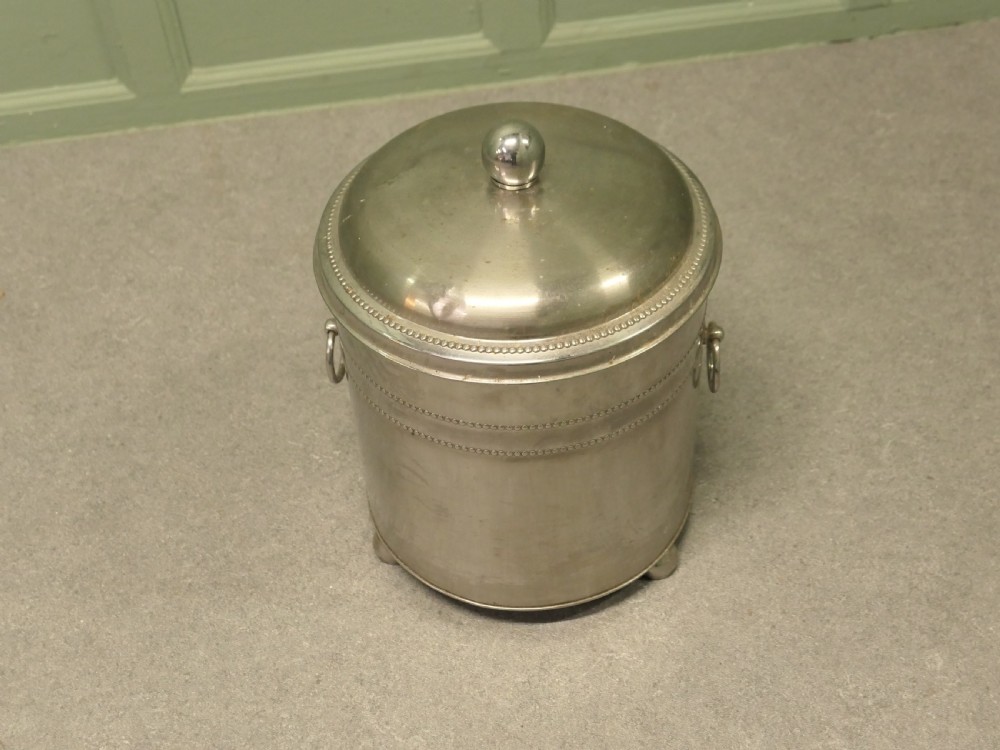 Art Deco Chrome Coal Bucket   View IV