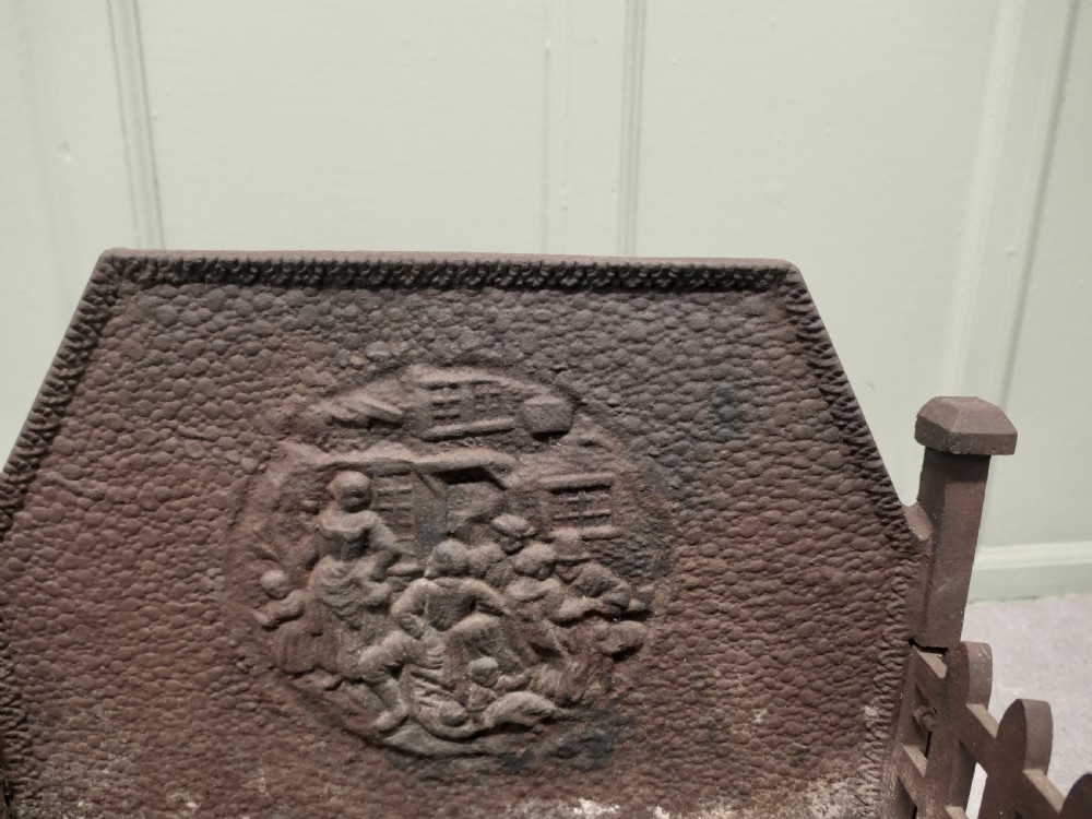 A Large Iron Fire Grate View VI