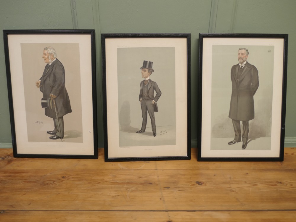 Collection of 3 Vanity Fair Political “Spy”Prints