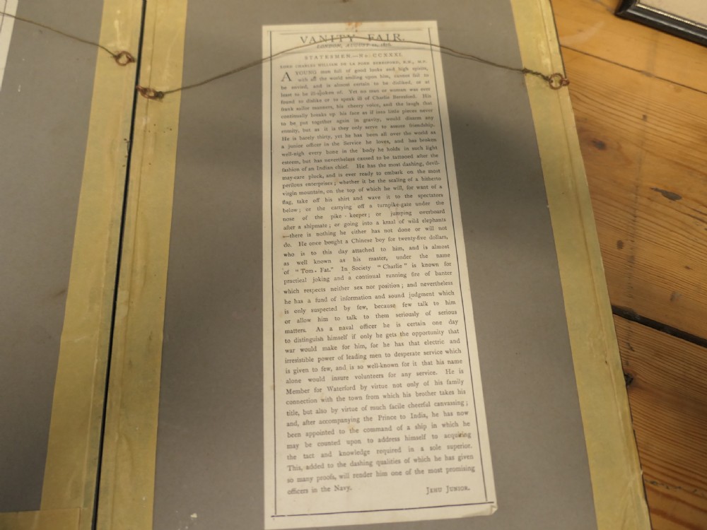 Collection of 6 Vanity Fair Political “Spy”Prints View VIII