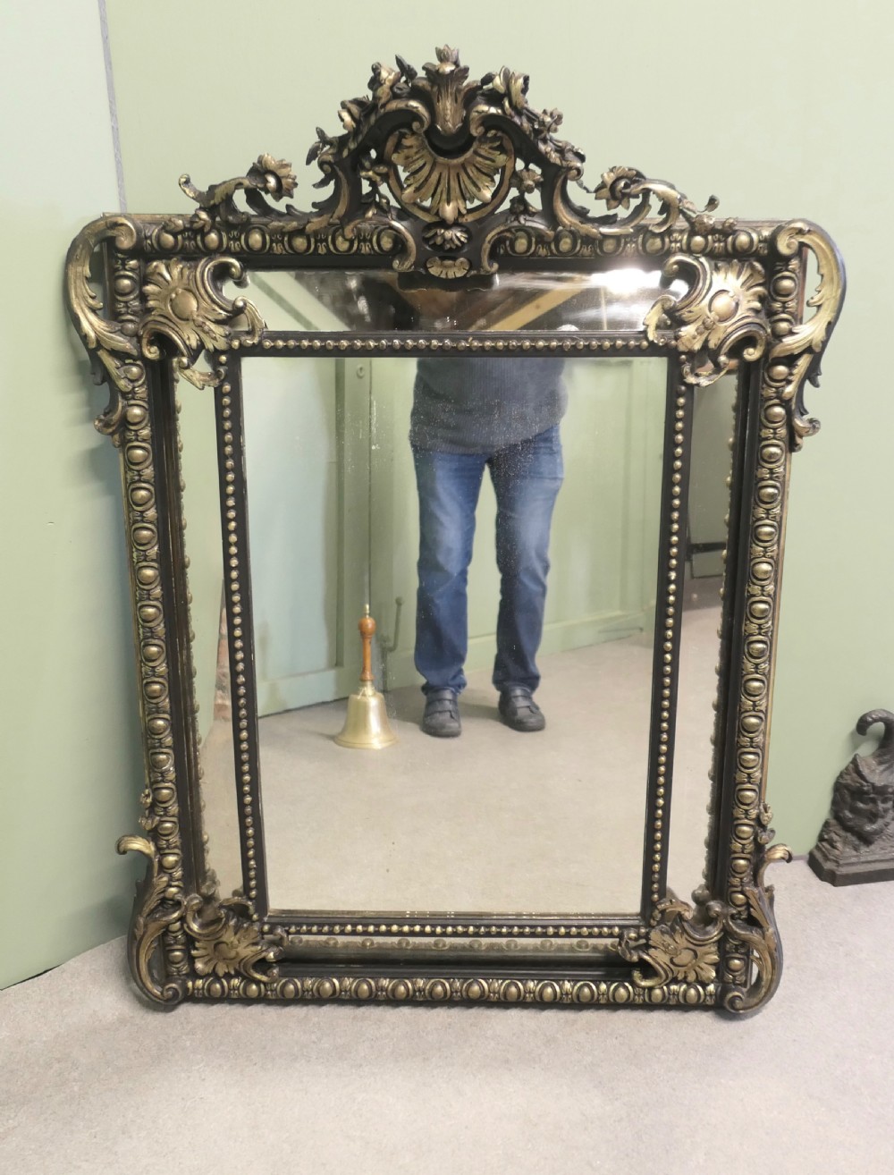 A Large Napoleon III French Cushion Mirror View VII