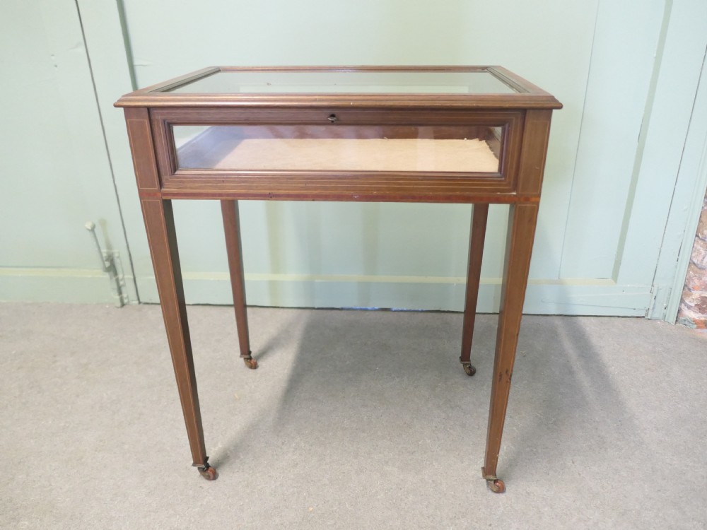 Edwardian Display Cabinet, Table Jewellery etc. View II