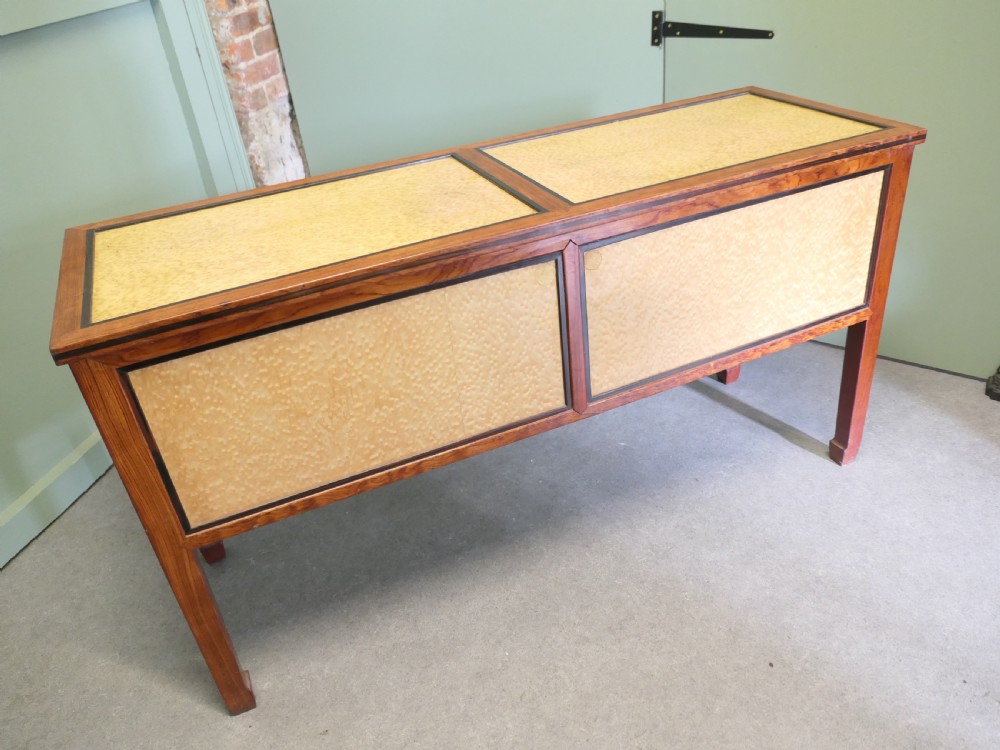 Art Deco Style Walnut and Maple Reception Desk View V