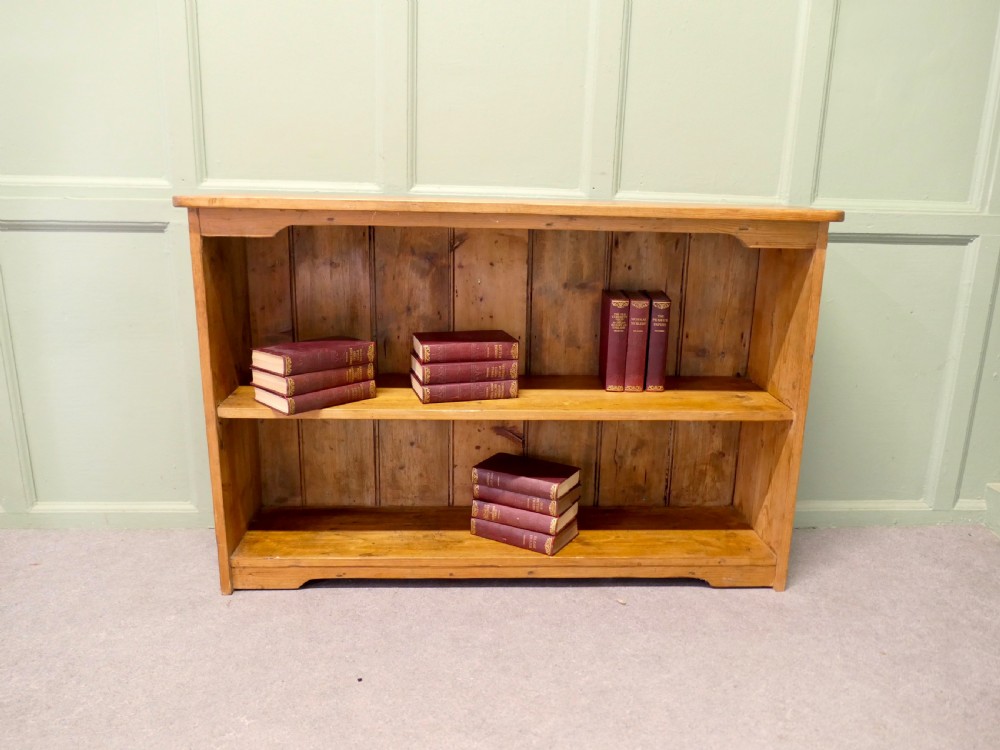 Open Front Pine Shelves, Pine Book Case View II