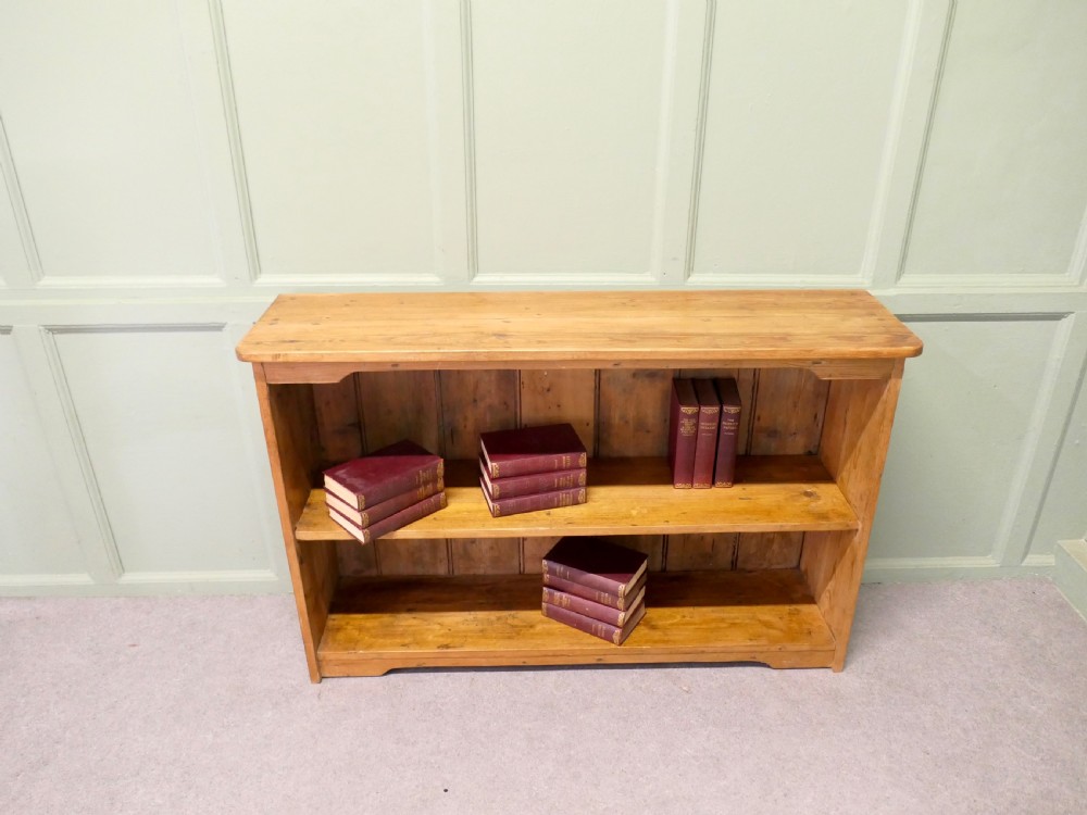 Open Front Pine Shelves, Pine Book Case View III