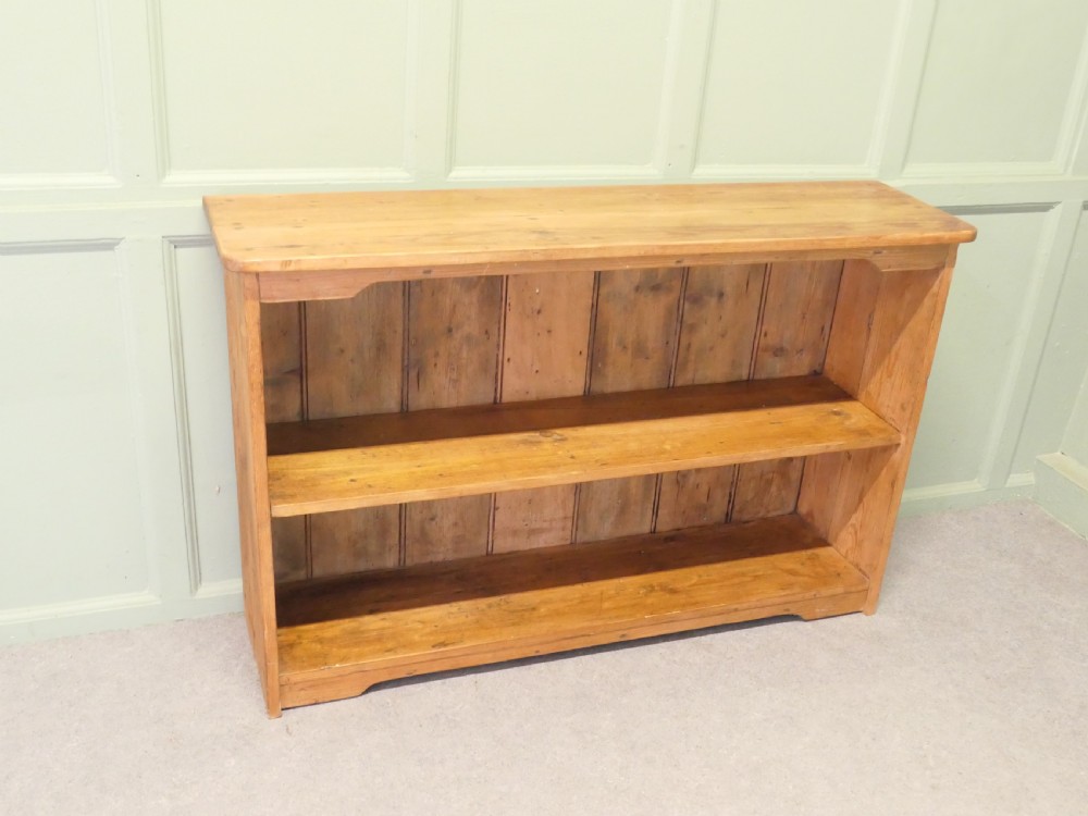 Open Front Pine Shelves, Pine Book Case View V