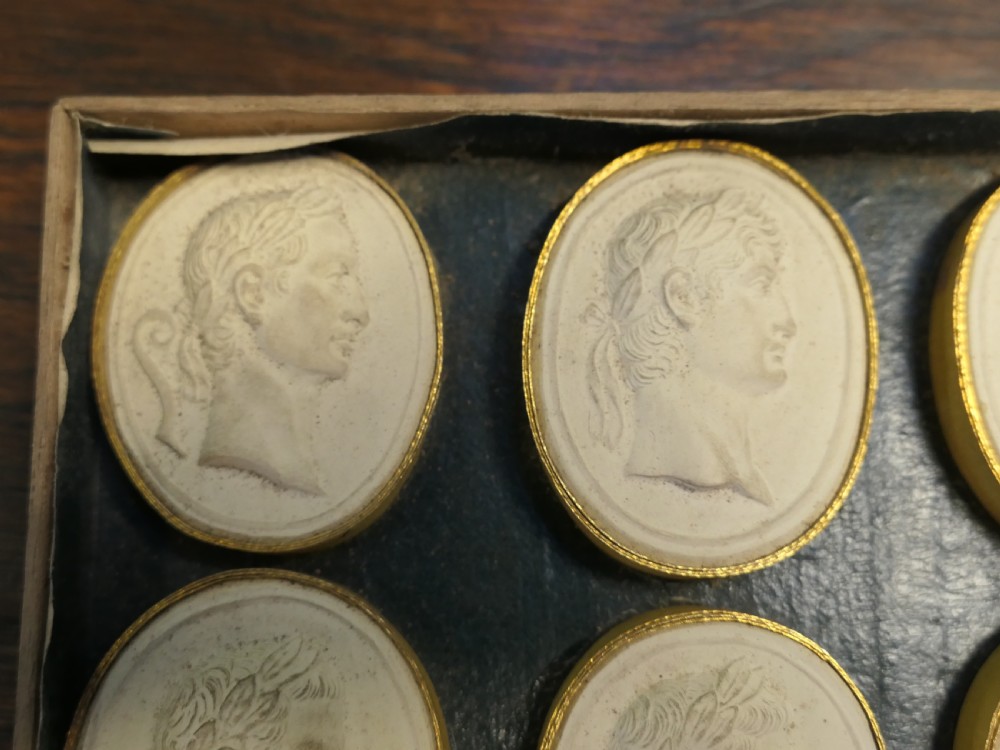 A Set of 12 Intaglios, Grand Tour Roman Emperors View II