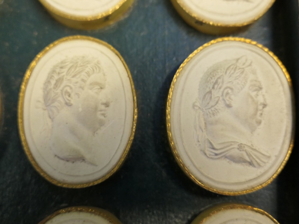A Set of 12 Intaglios, Grand Tour Roman Emperors View III