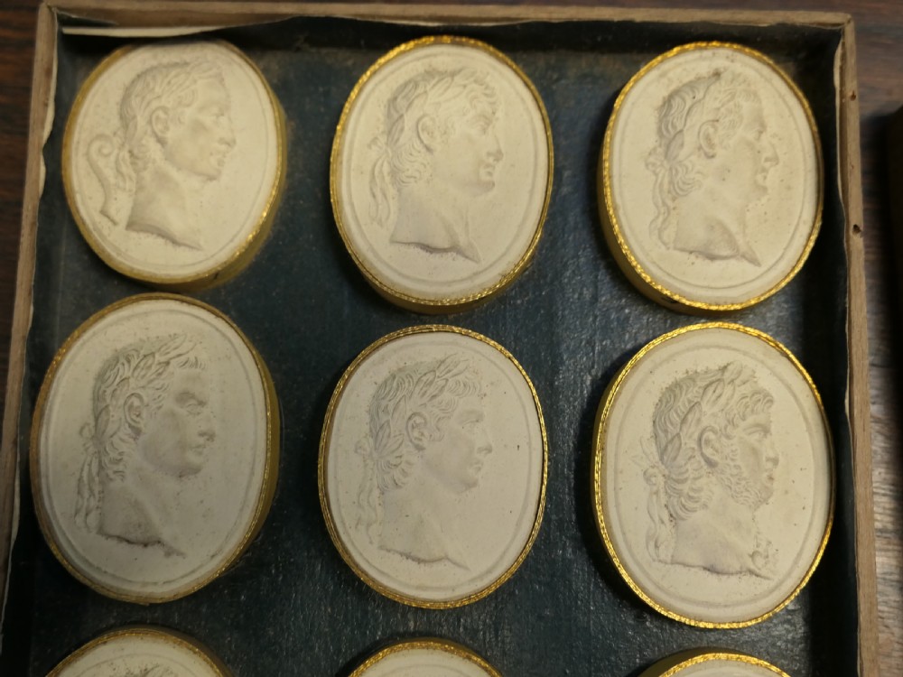 A Set of 12 Intaglios, Grand Tour Roman Emperors View V
