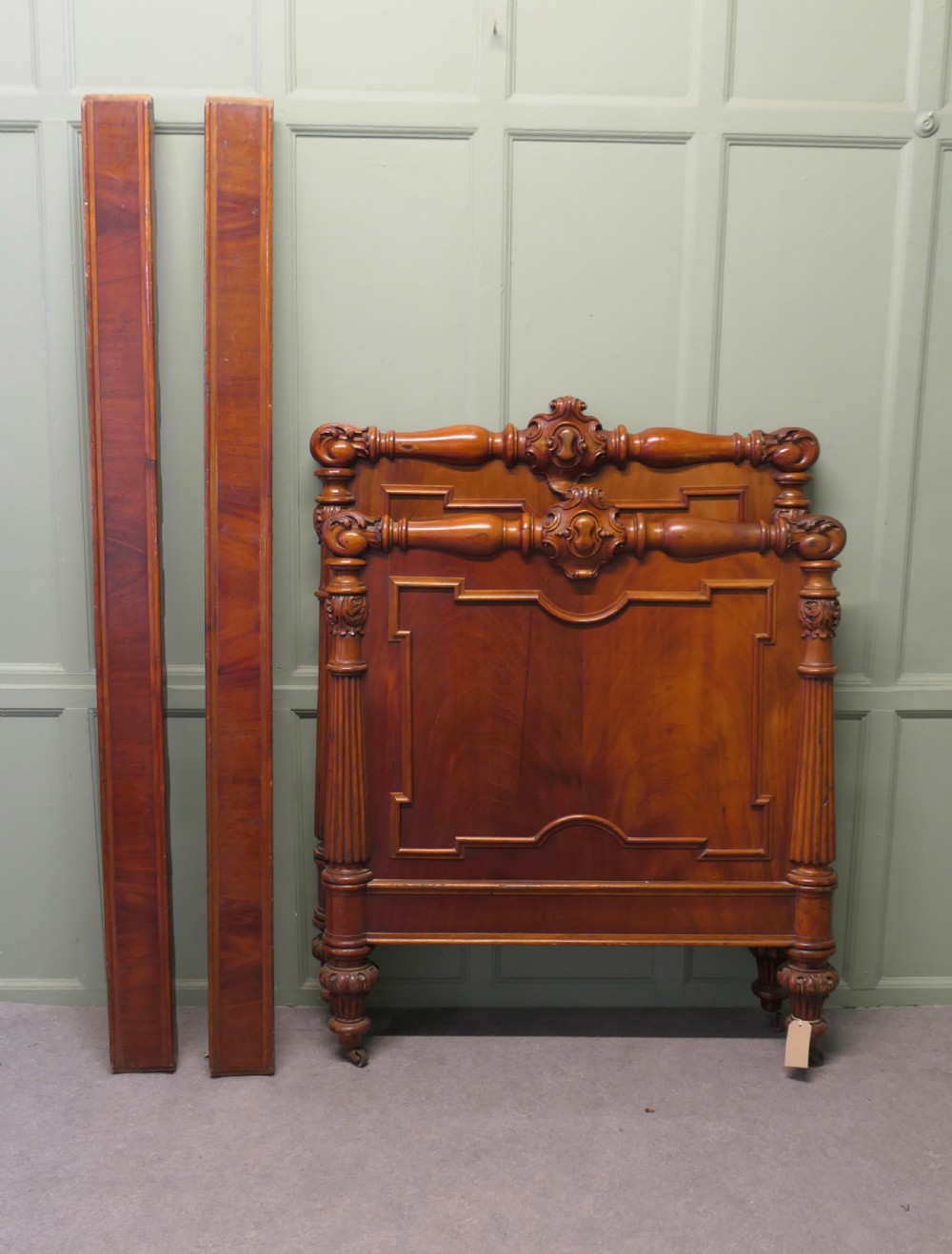 19th Century French Empire Style Bed or Single Bed.  View VI