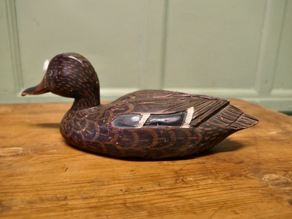 Superbly Painted and Carved  Decoy Duck