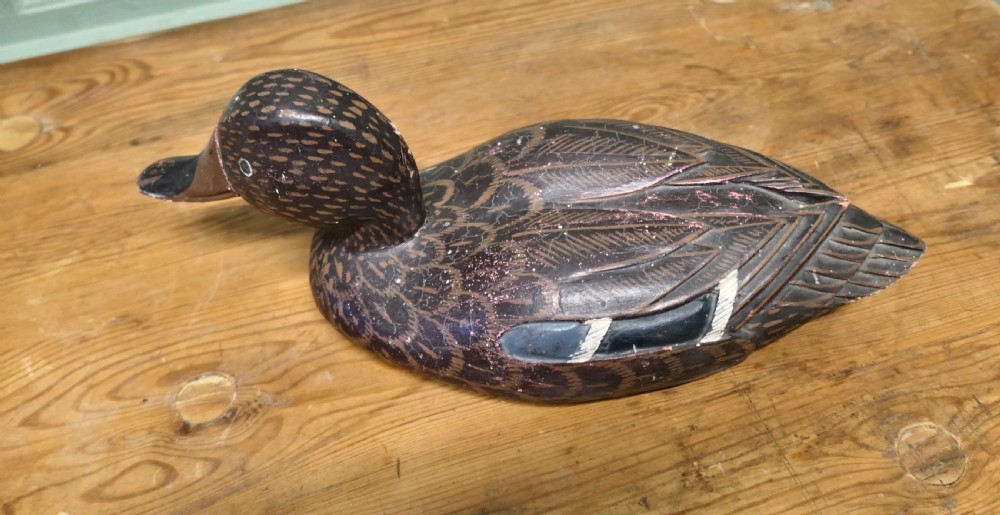 Superbly Painted and Carved  Decoy Duck View II